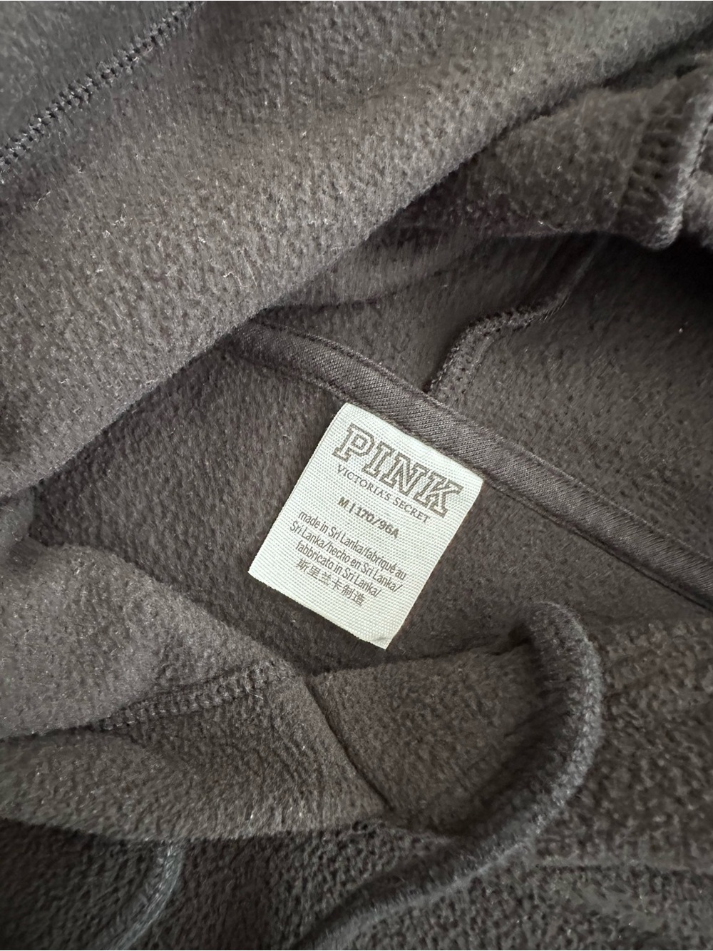 PINK  Victoria Secret- Fleece Hoodie Sweatshirt - Picture 5 of 9